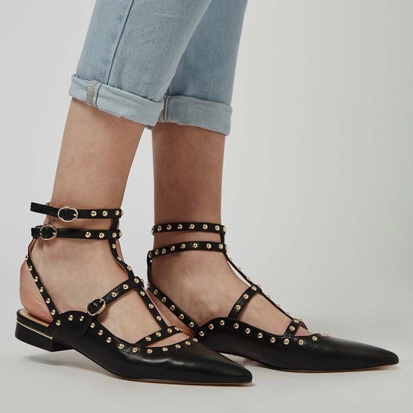 Topshop Shoes - Topshop “Kate” Stud Pointed Shoes 8.5